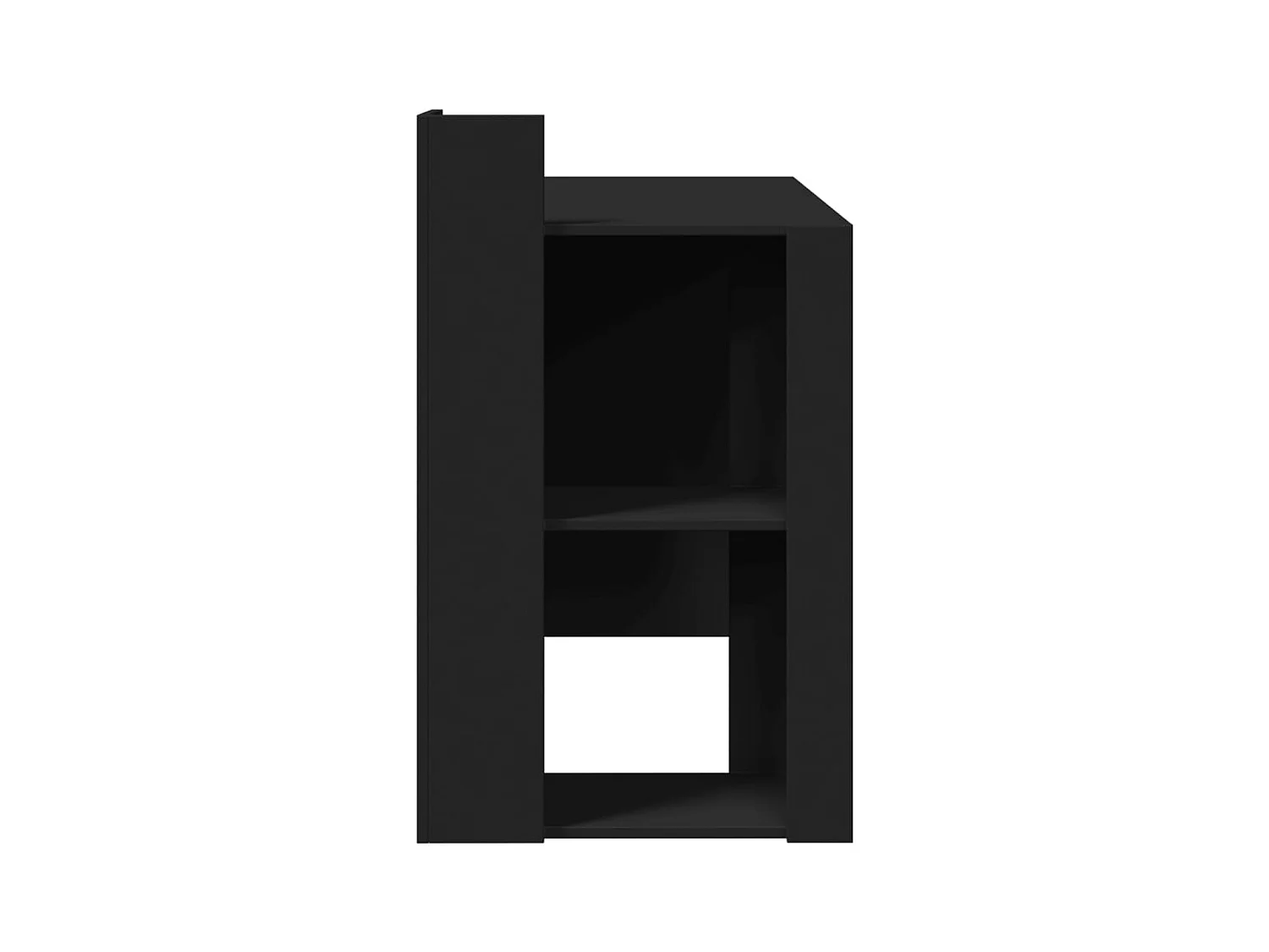 Zwart bureau 103,5x56,5x94 cm bewerkt hout