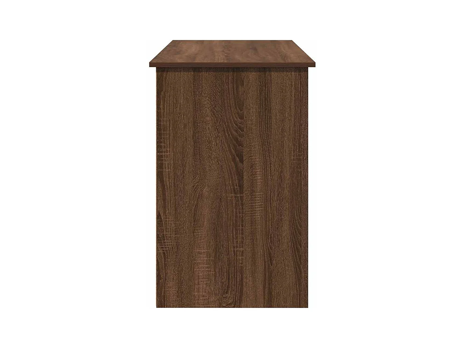 Bureau chêne marron 102x50x75 cm bois d'ingénierie