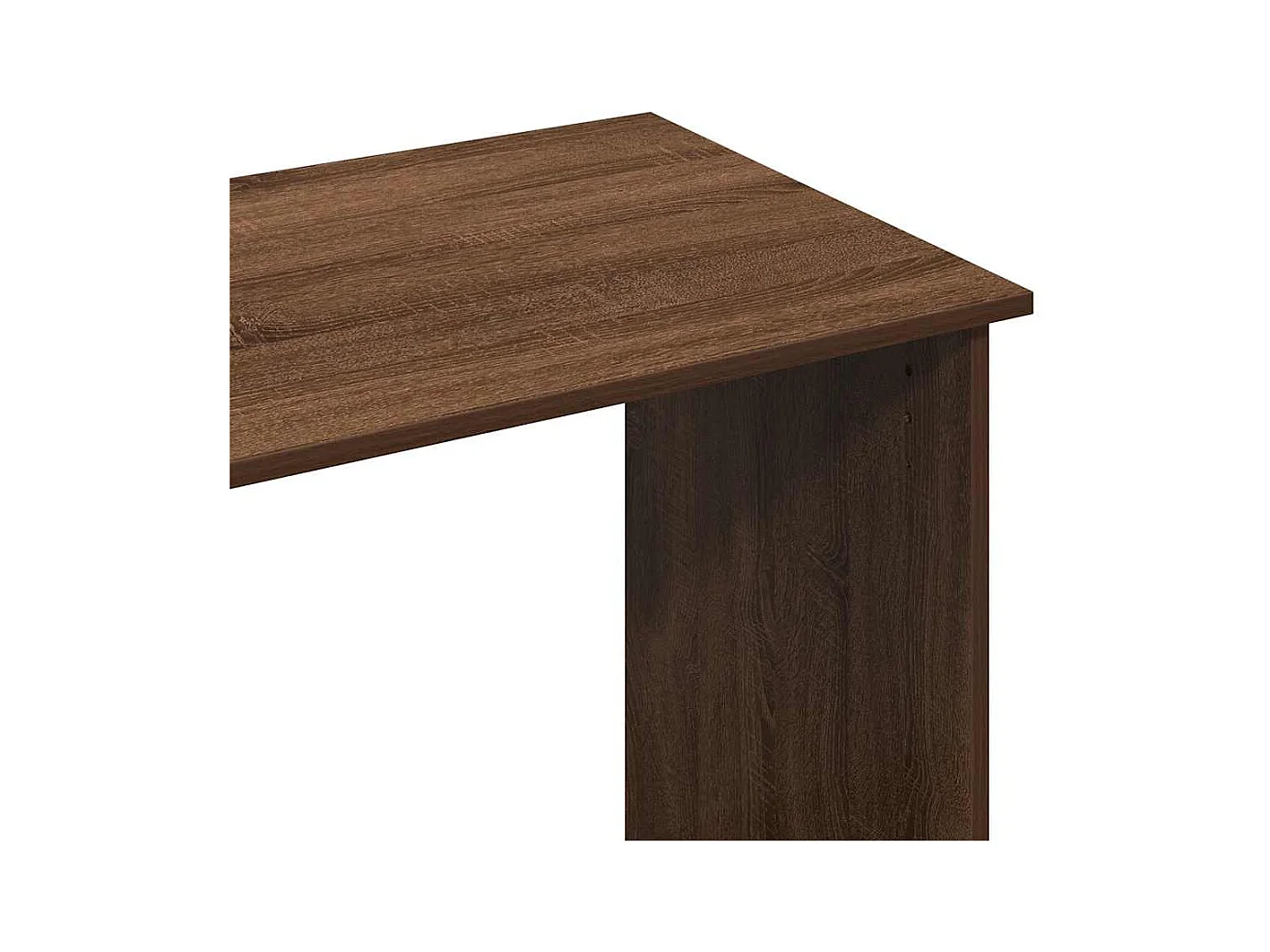 Bureau chêne marron 102x50x75 cm bois d'ingénierie