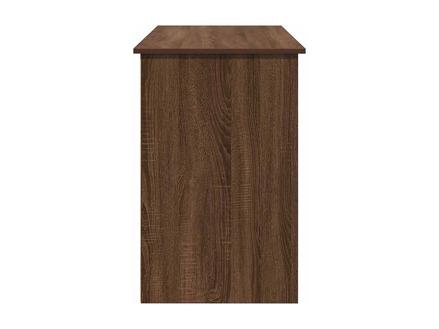 Bureau chêne marron 102x50x75 cm bois d'ingénierie
