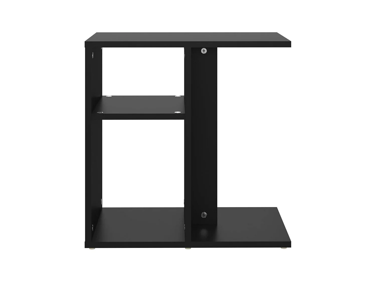 Bijzettafel Zwart 50x30x50 cm Bewerkt hout