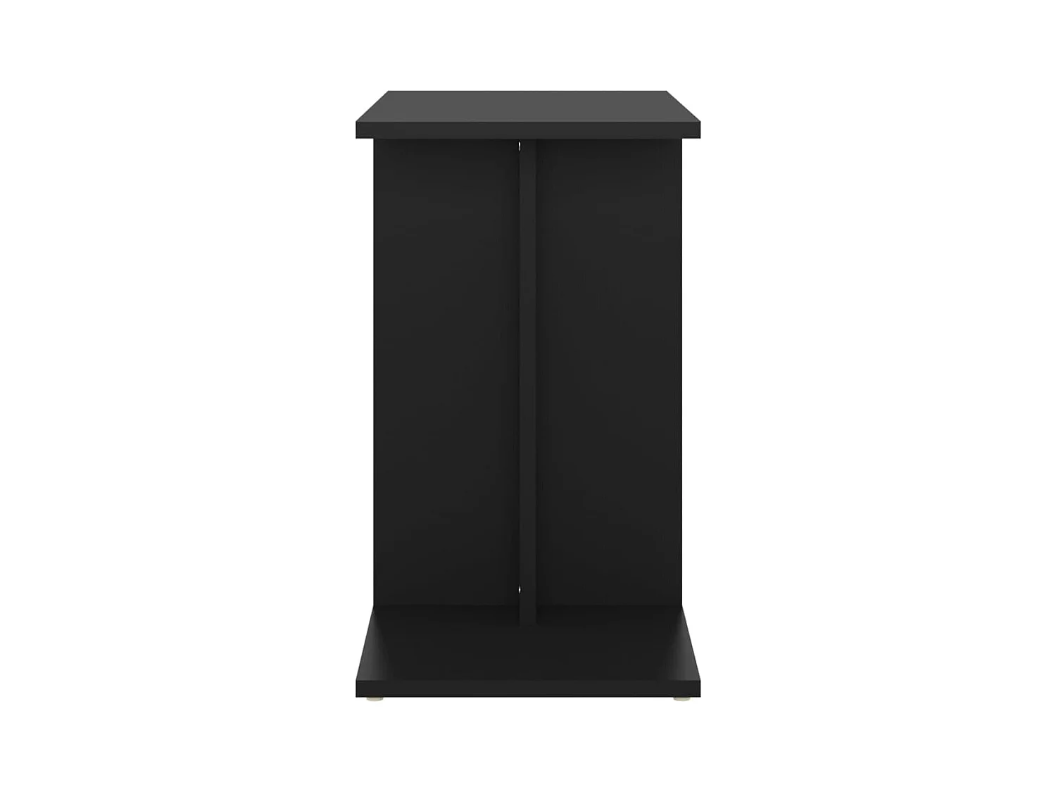 Bijzettafel Zwart 50x30x50 cm Bewerkt hout