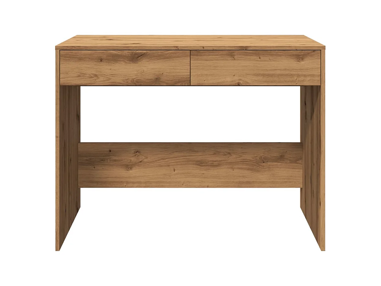 Scrivania artigianale in rovere 101x50x76,5 cm in legno ingegnerizzato