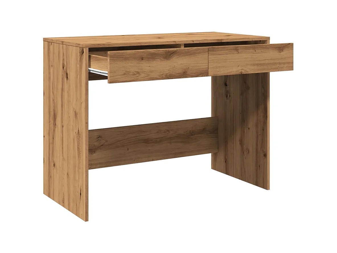 Scrivania artigianale in rovere 101x50x76,5 cm in legno ingegnerizzato