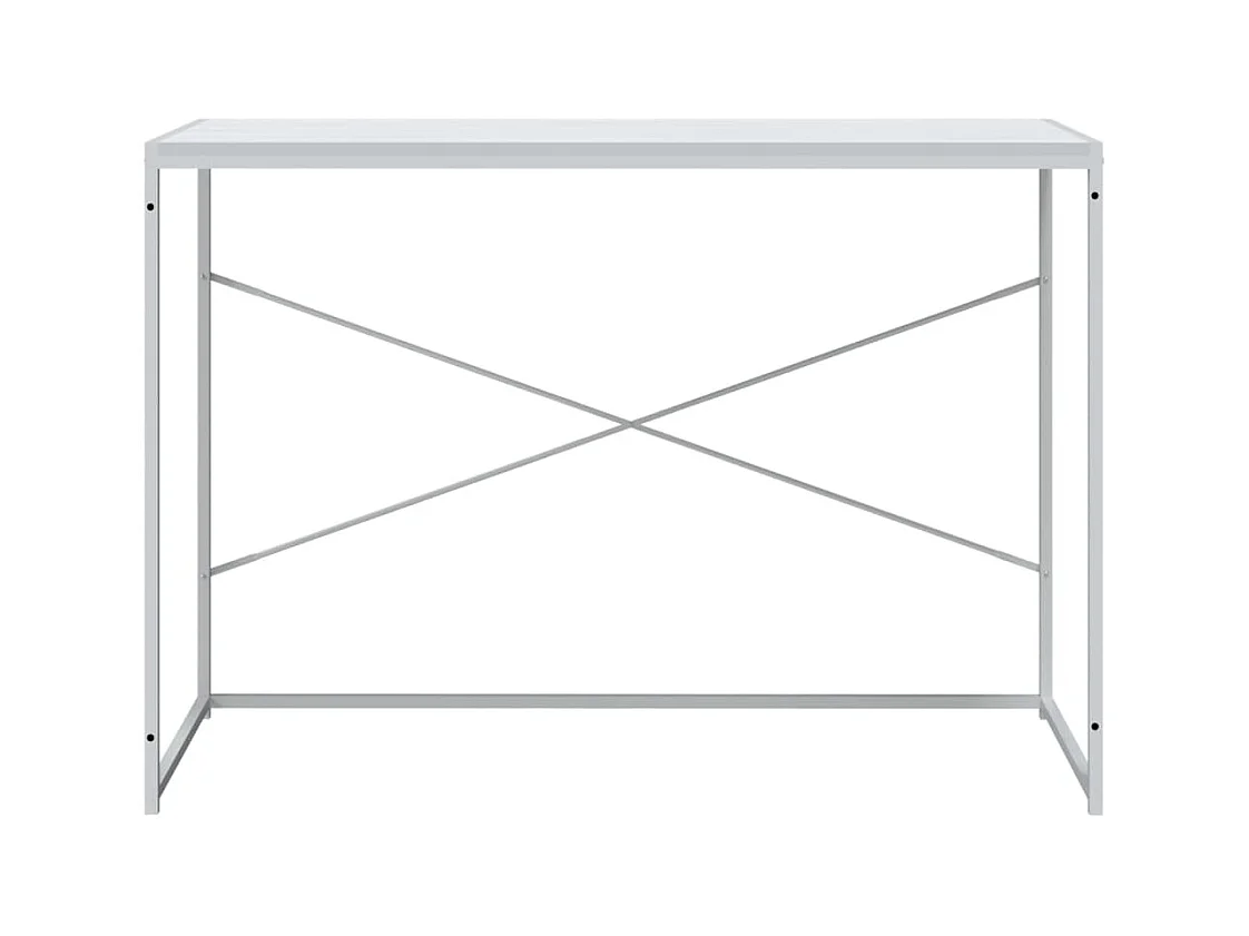 Wit computerbureau 110x60x70 cm van bewerkt hout