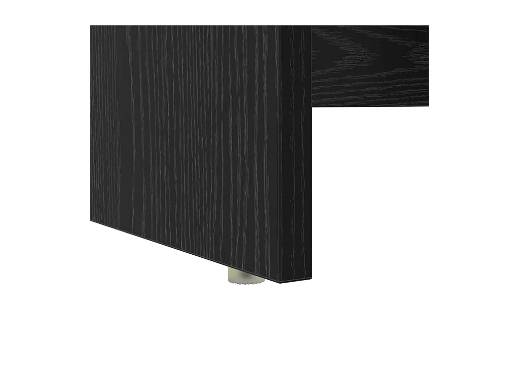 Bureau avec Rangement Chêne noir 120.5 x 44 x 88.5 cm