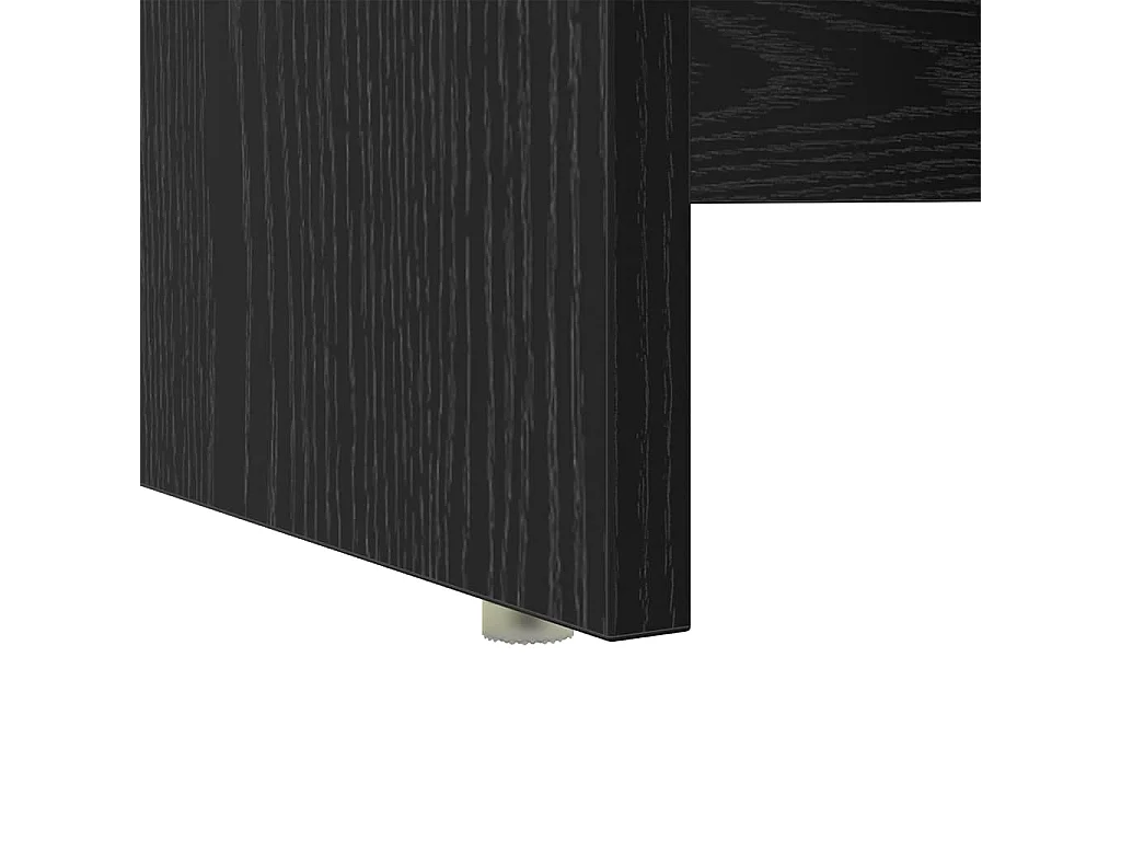 Bureau avec Rangement Chêne noir 120.5 x 44 x 88.5 cm