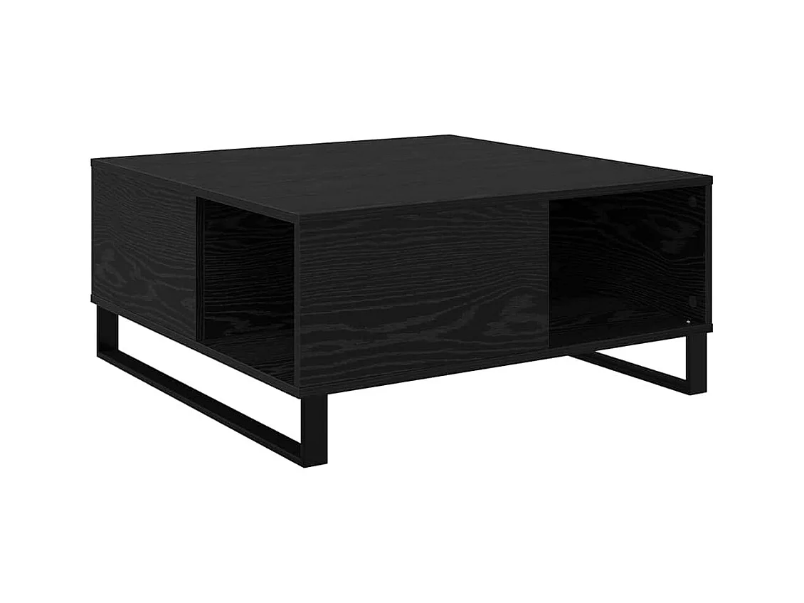Table basse Chêne noir 80 x 80 x 36,5 cm Bois d'ingénierie