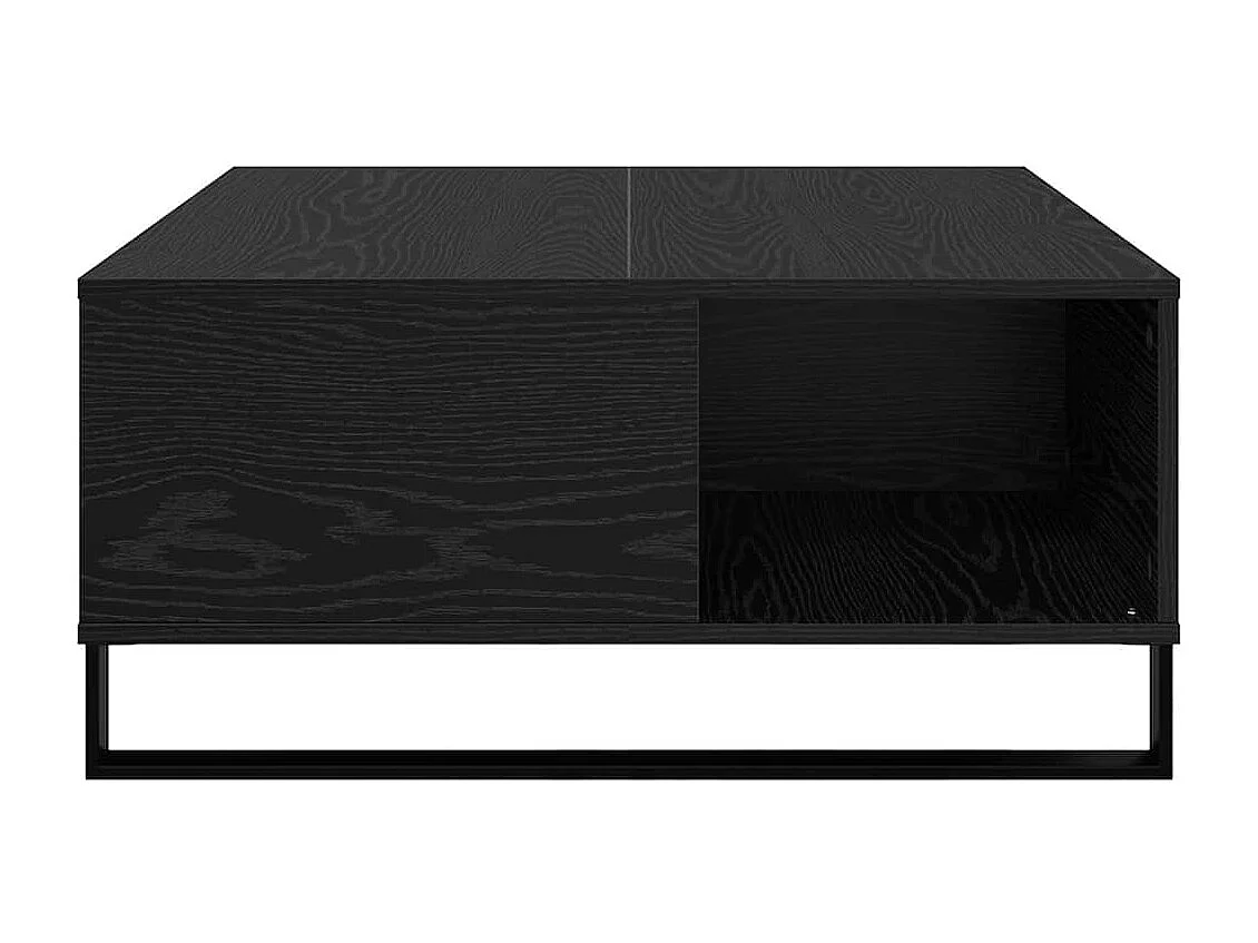 Couchtisch Eiche schwarz 80 x 80 x 36,5 cm Holzwerkstoff