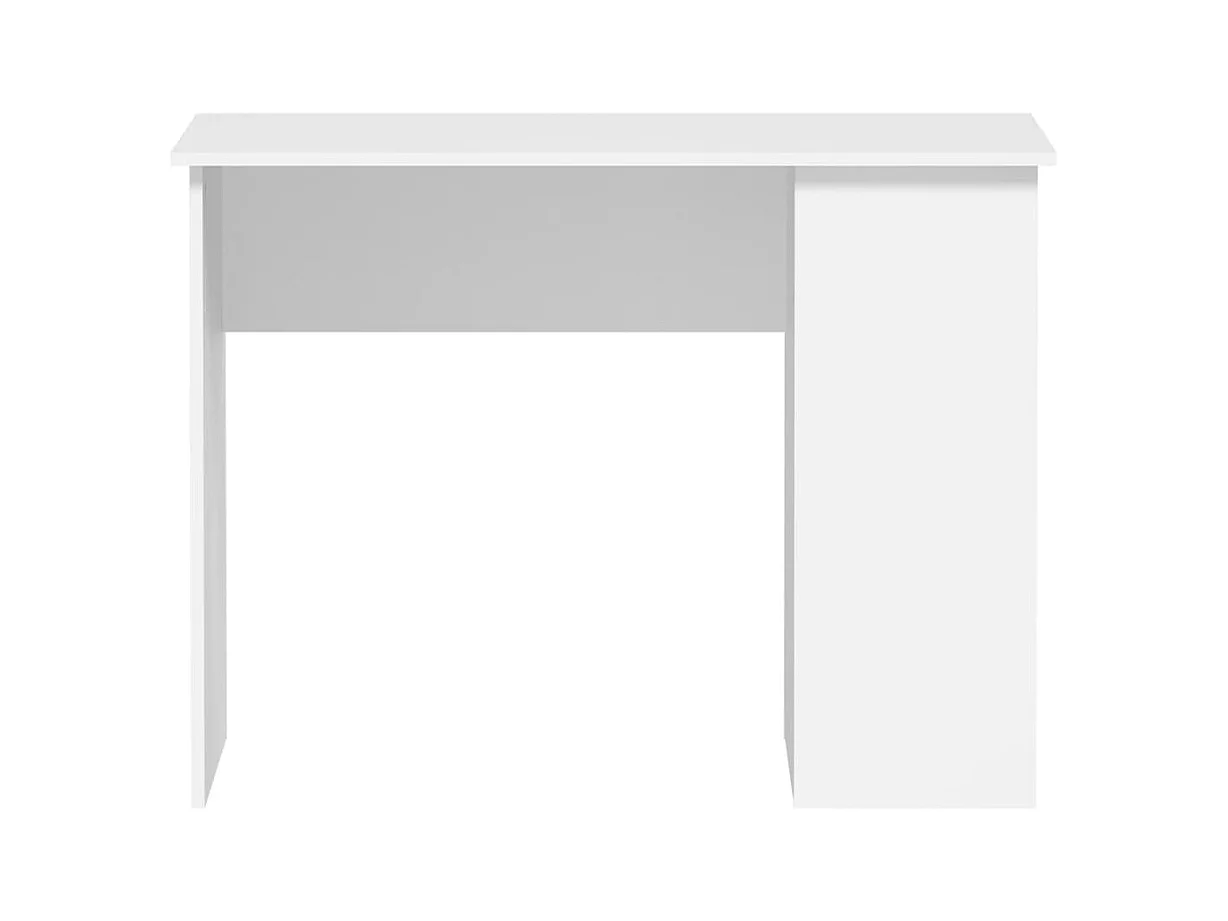 Wit bureau 100x55x75 cm bewerkt hout