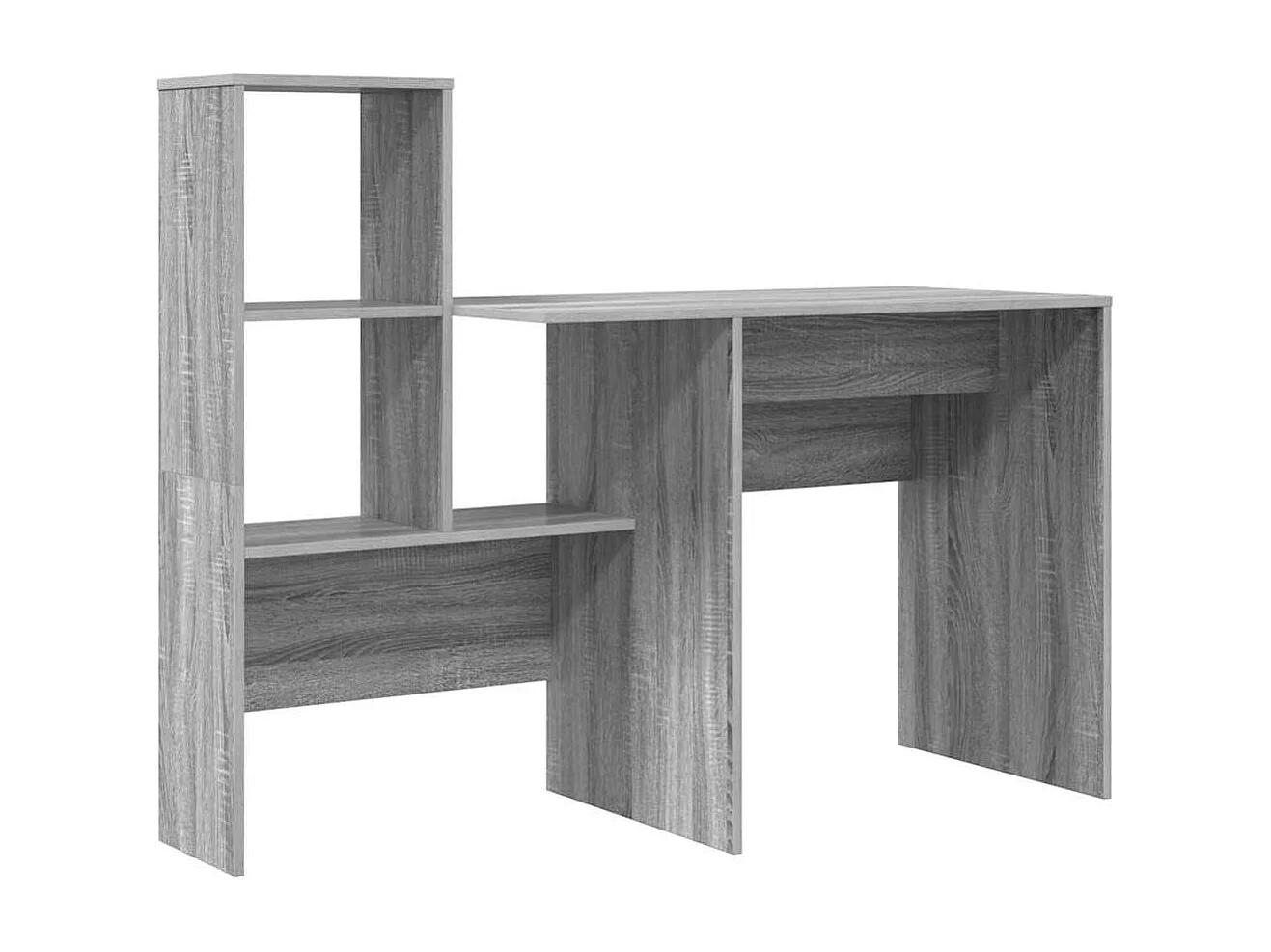 Bureau Sonoma gris 131,5 x 50 x 106,5 cm Bois d'ingénierie