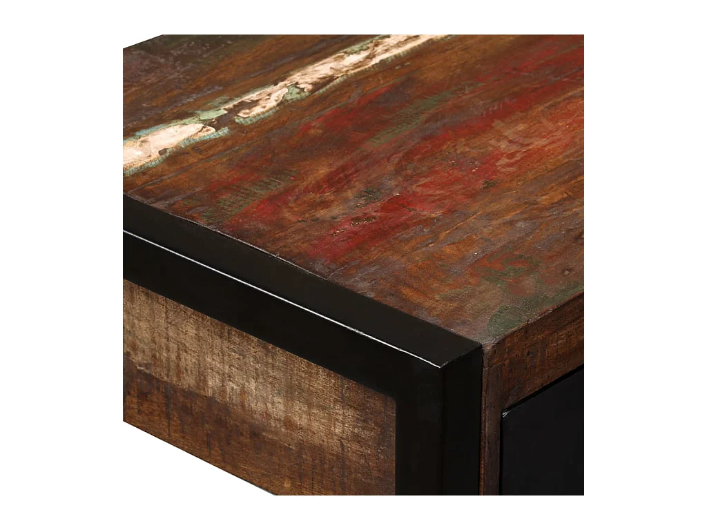 Bureau met 2 lades Massief gerecycled hout 120x50x76 cm