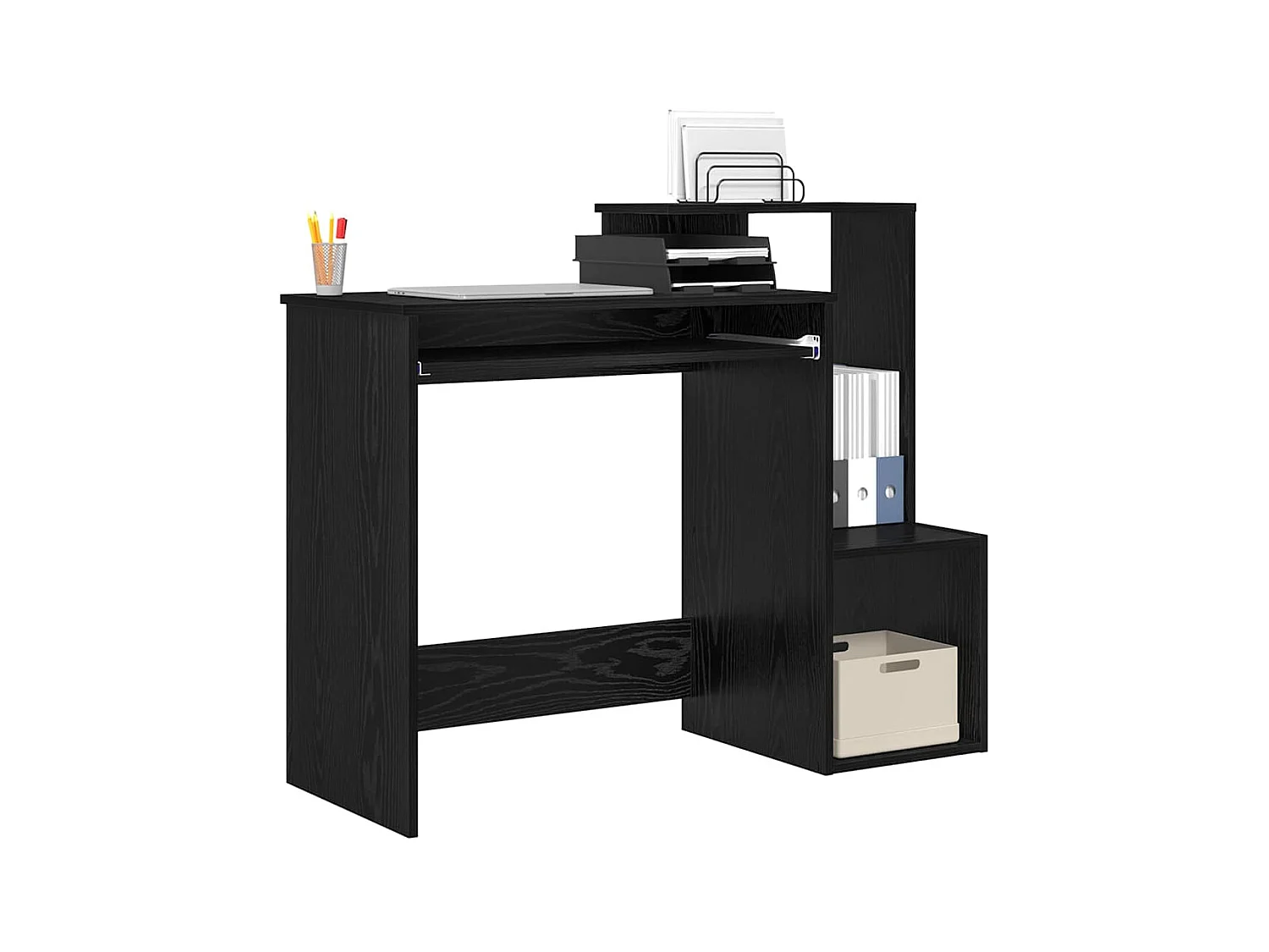 Bureau Chêne noir 106 x 40 x 88.5 cm Bois d'ingénierie