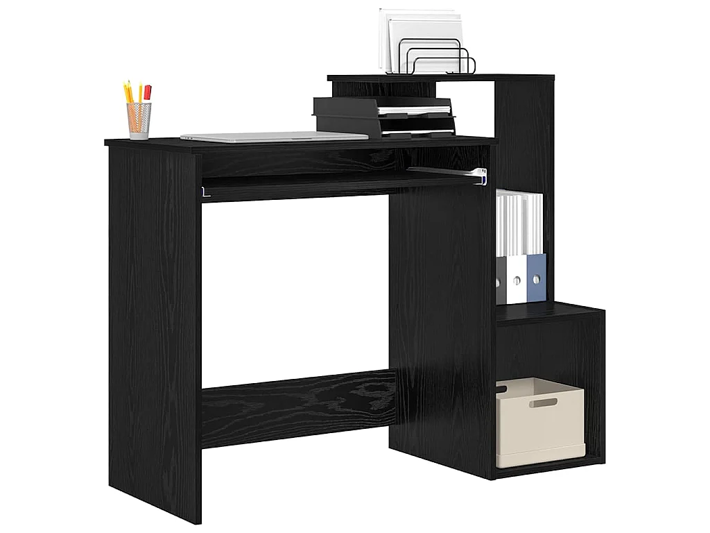 Bureau Chêne noir 106 x 40 x 88.5 cm Bois d'ingénierie