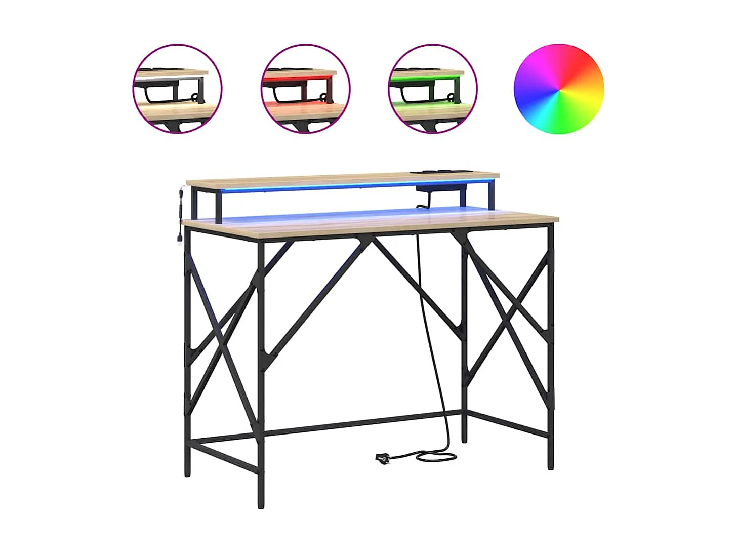 Bureau Chêne sonoma 100 x 50 x 86.5 cm Bois d'ingénierie