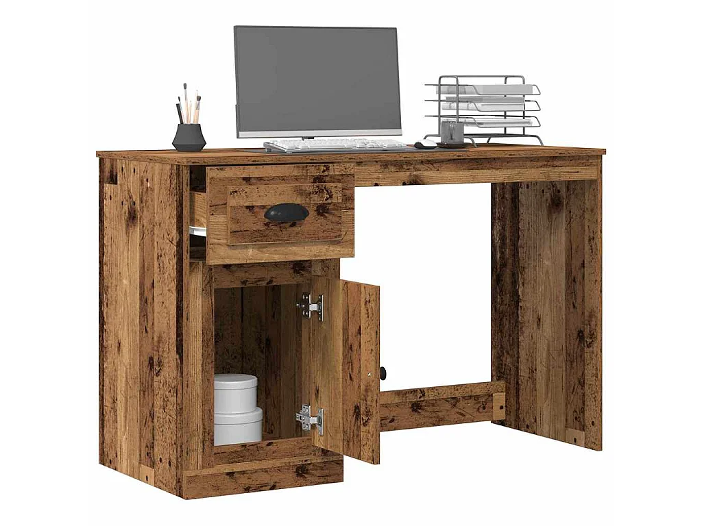 Antiker Holzschreibtisch 50 x 115 x 75 cm Holzwerkstoff