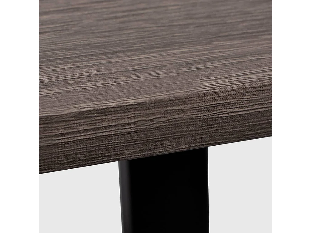 Scrivania con 2 ripiani Grigio e rovere