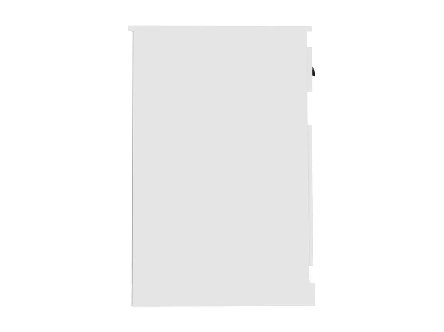 Scrivania con cassetto bianco 115x50x75 cm in legno ingegnerizzato