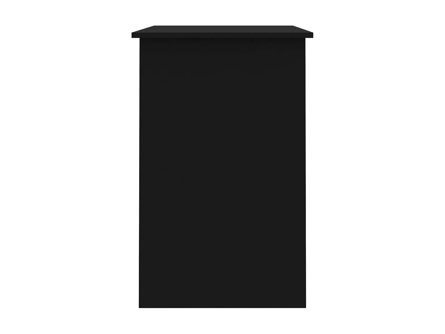 Zwart bureau 100x50x76 cm bewerkt hout