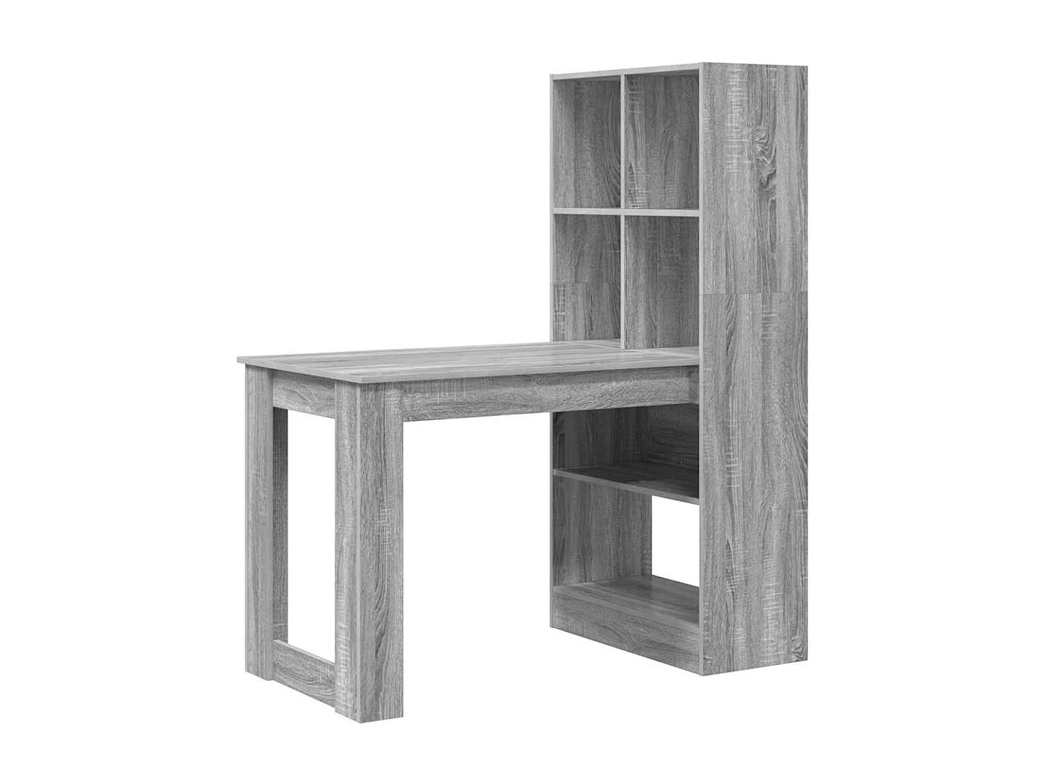 Scrivania Sonoma Grey 122 x 67 x 145 cm in legno ingegnerizzato