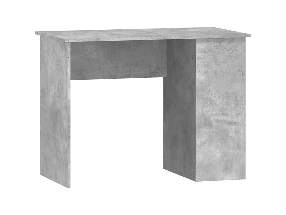 Betongrijs bureau 100x55x75 cm bewerkt hout