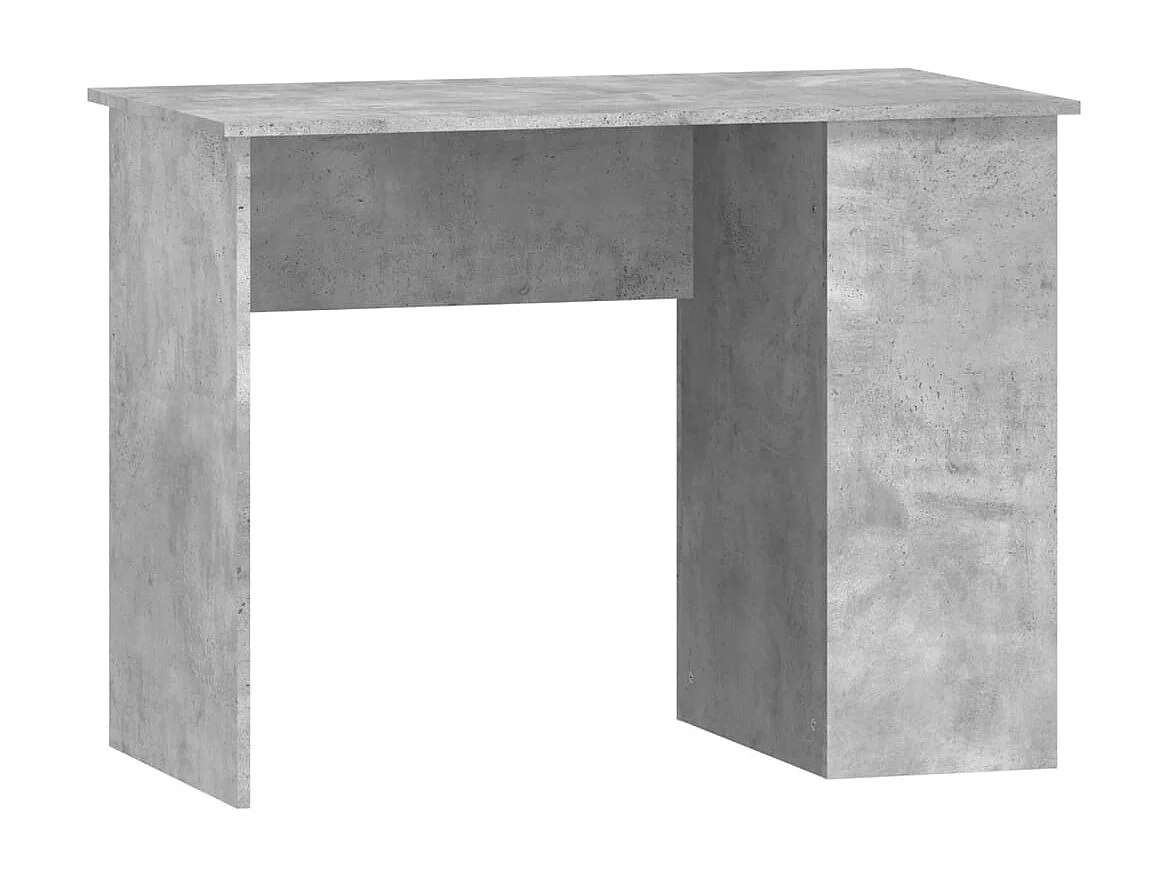 Scrivania grigio cemento 100x55x75 cm in legno ingegnerizzato