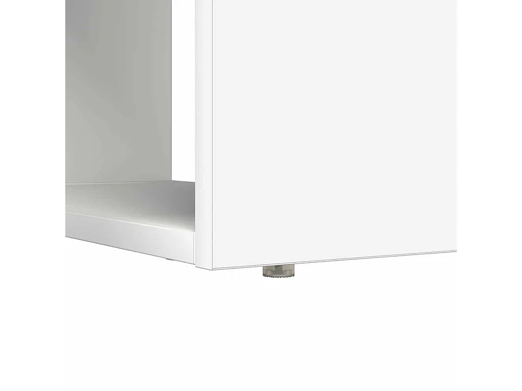 Bureau avec étagère Blanc 113 x 54 x 120 cm Bois d'ingénierie