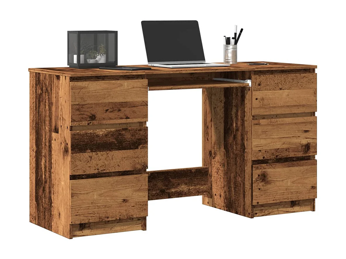 Vecchia scrivania in legno 140x50x77 cm in legno ingegnerizzato