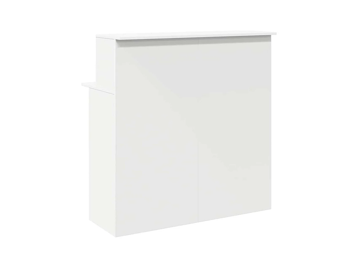 Bureau de réception blanc 100x50x103,5 cm bois d'ingénierie
