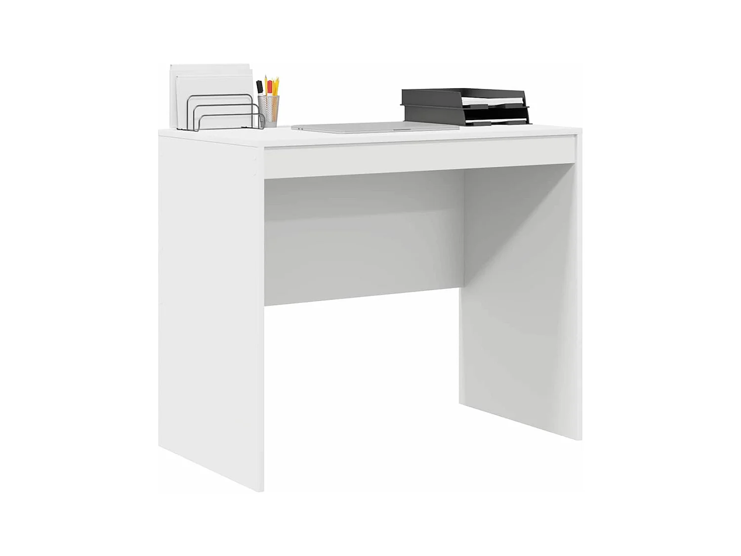 Escritorio blanco 90 x 50 x 76 cm Madera de ingeniería