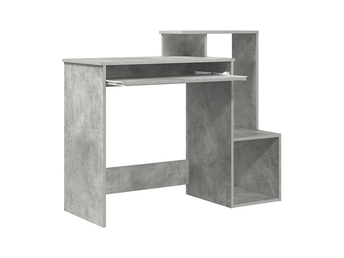 Bureau Gris béton 106 x 40 x 88.5 cm Bois d'ingénierie