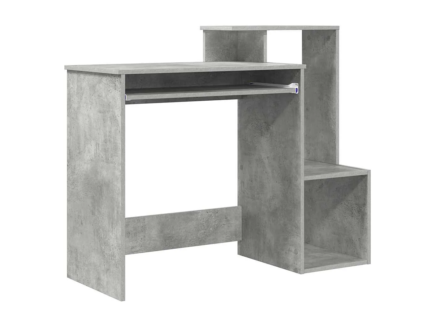 Bureau Gris béton 106 x 40 x 88.5 cm Bois d'ingénierie