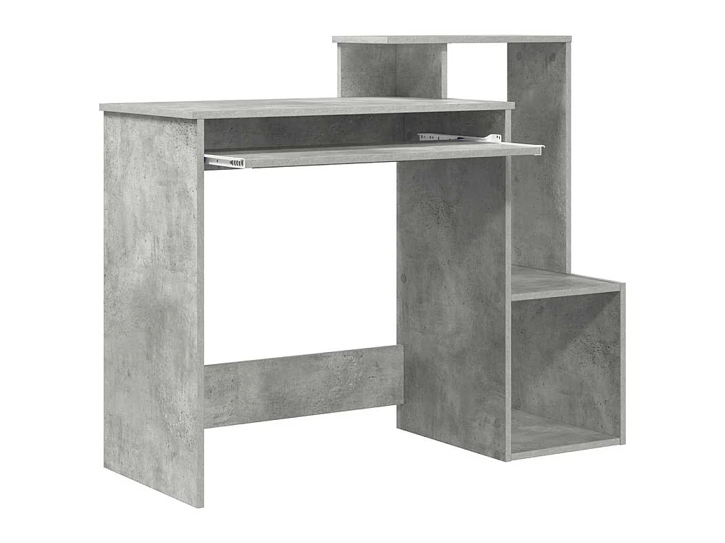 Scrivania grigio cemento 106 x 40 x 88,5 cm in legno ingegnerizzato