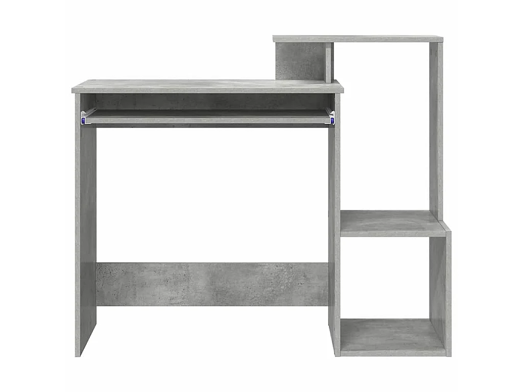 Scrivania grigio cemento 106 x 40 x 88,5 cm in legno ingegnerizzato