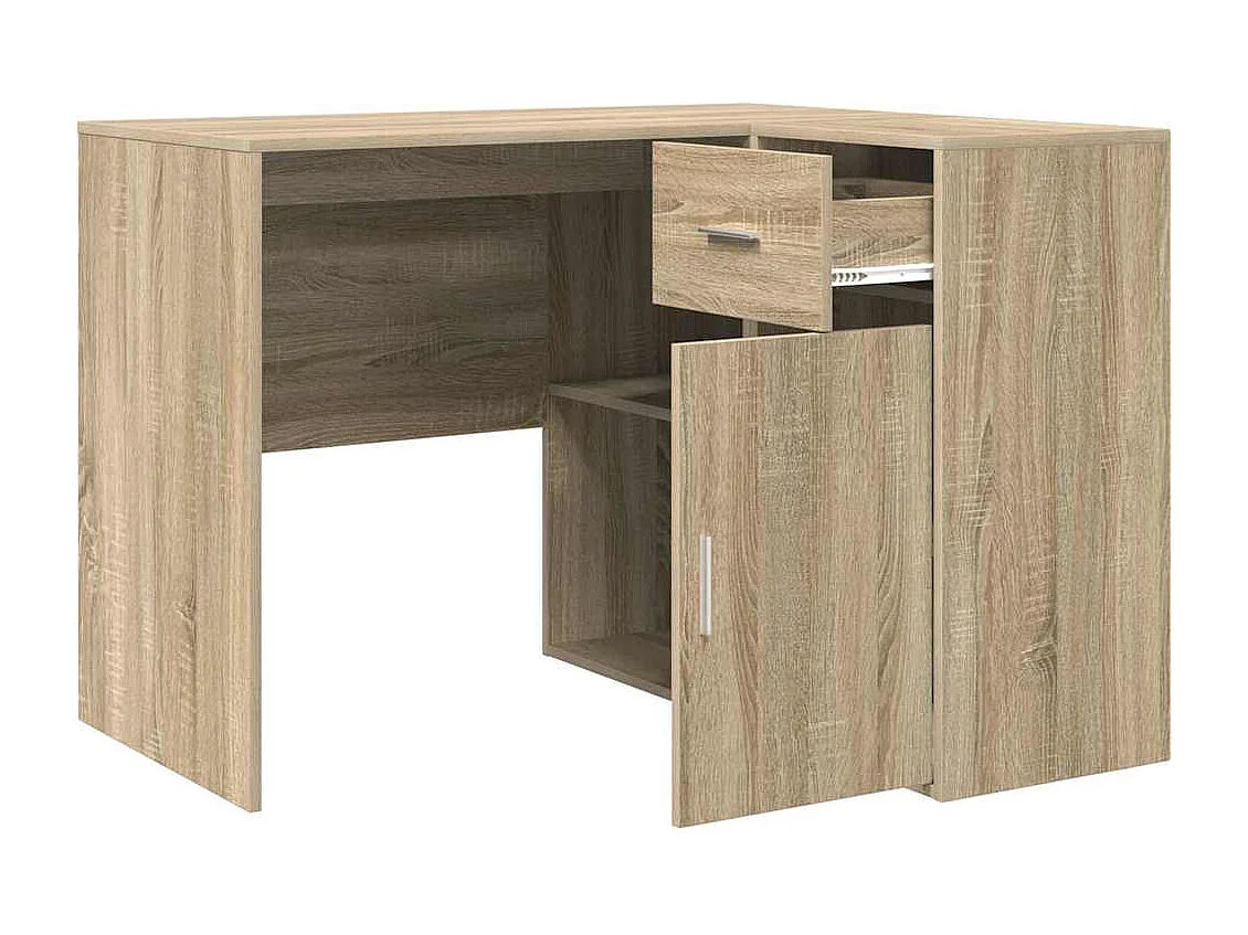 Bureau d'angle avec tiroir 2 pcs Chêne Sonoma 102 x 50 x 75 cm