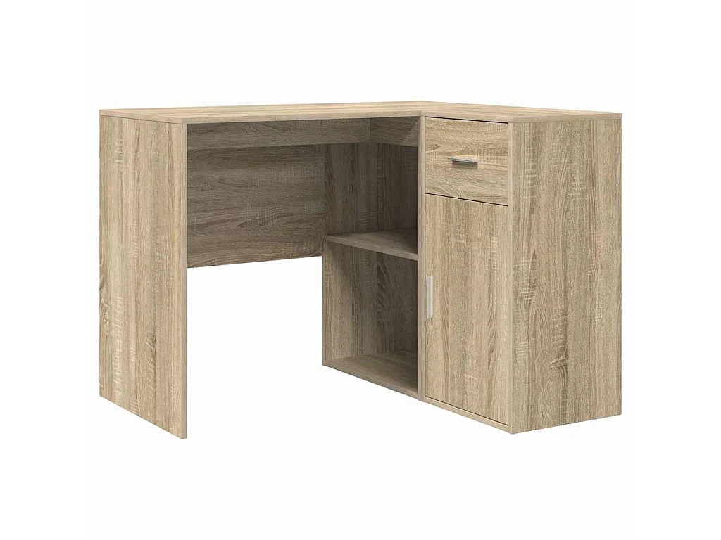 Eckschreibtisch mit Schublade 2-tlg. Sonoma Eiche 102 x 50 x 75 cm