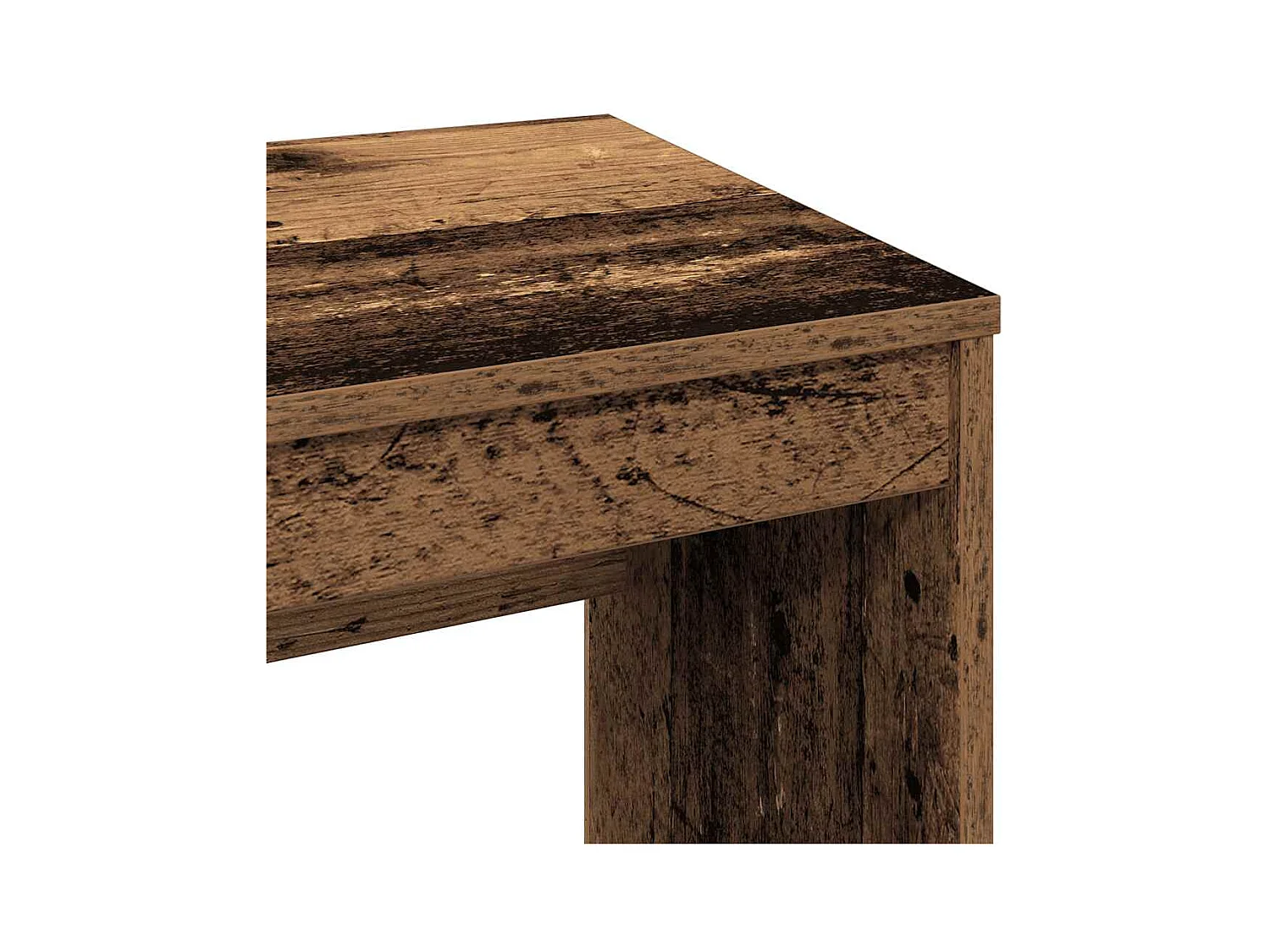 Bureau vieux bois 90x40x72 cm bois d'ingénierie