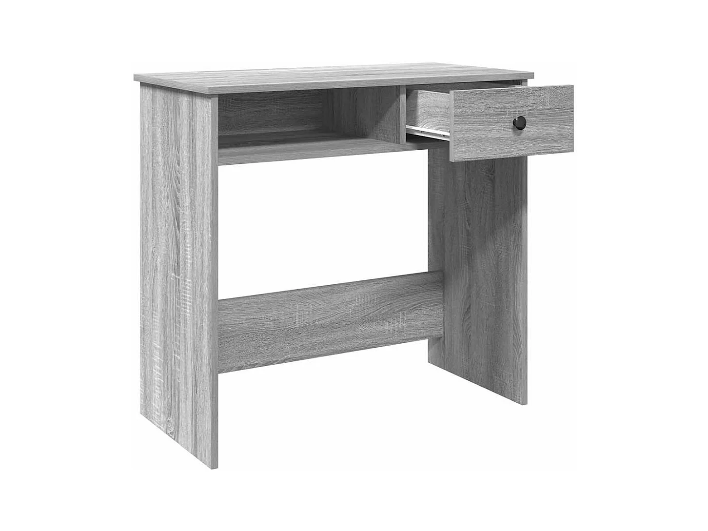 Bureau sonoma gris 80x40x75 cm bois d'ingénierie