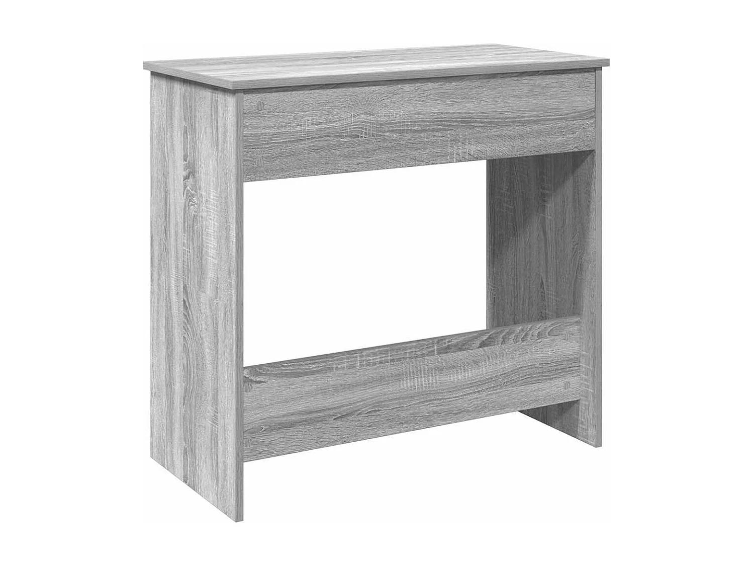 Bureau sonoma gris 80x40x75 cm bois d'ingénierie