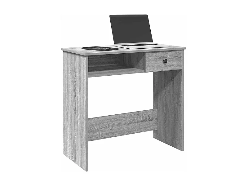 Bureau sonoma gris 80x40x75 cm bois d'ingénierie
