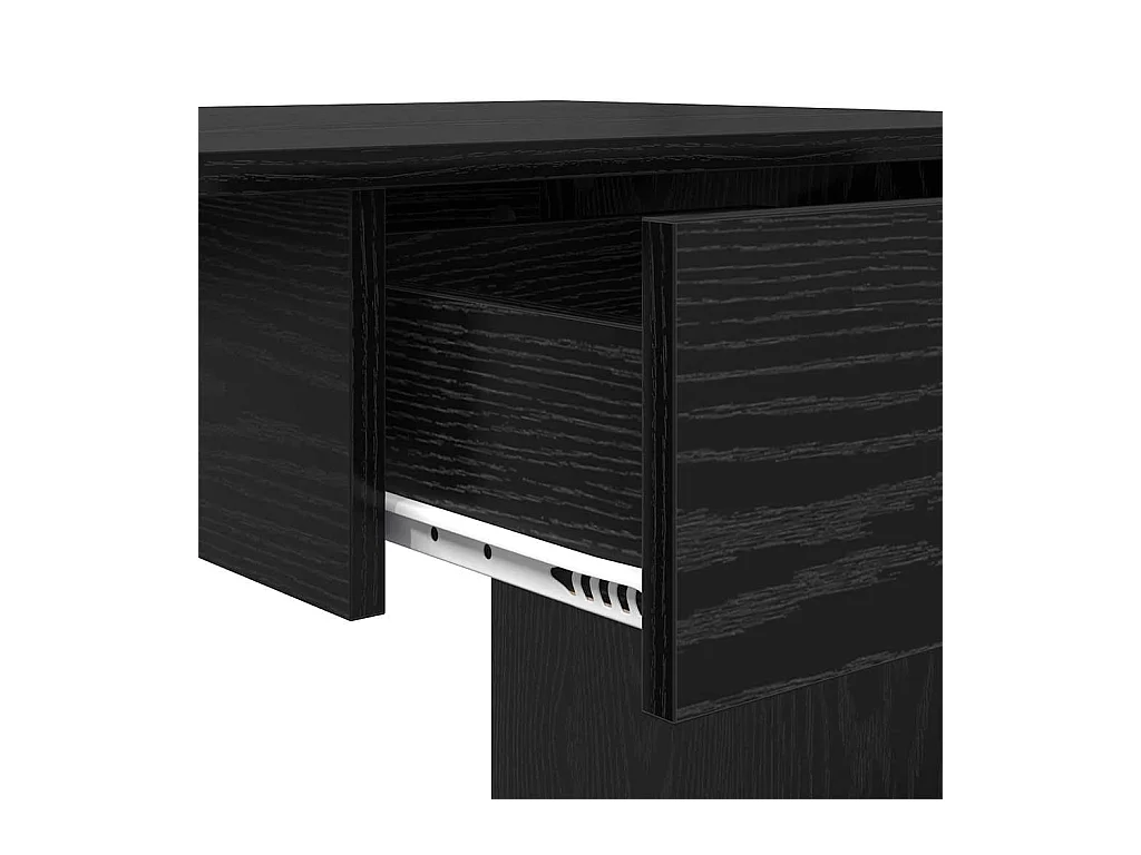 Escritorio de roble negro 100 x 50 x 76 cm Madera de ingeniería