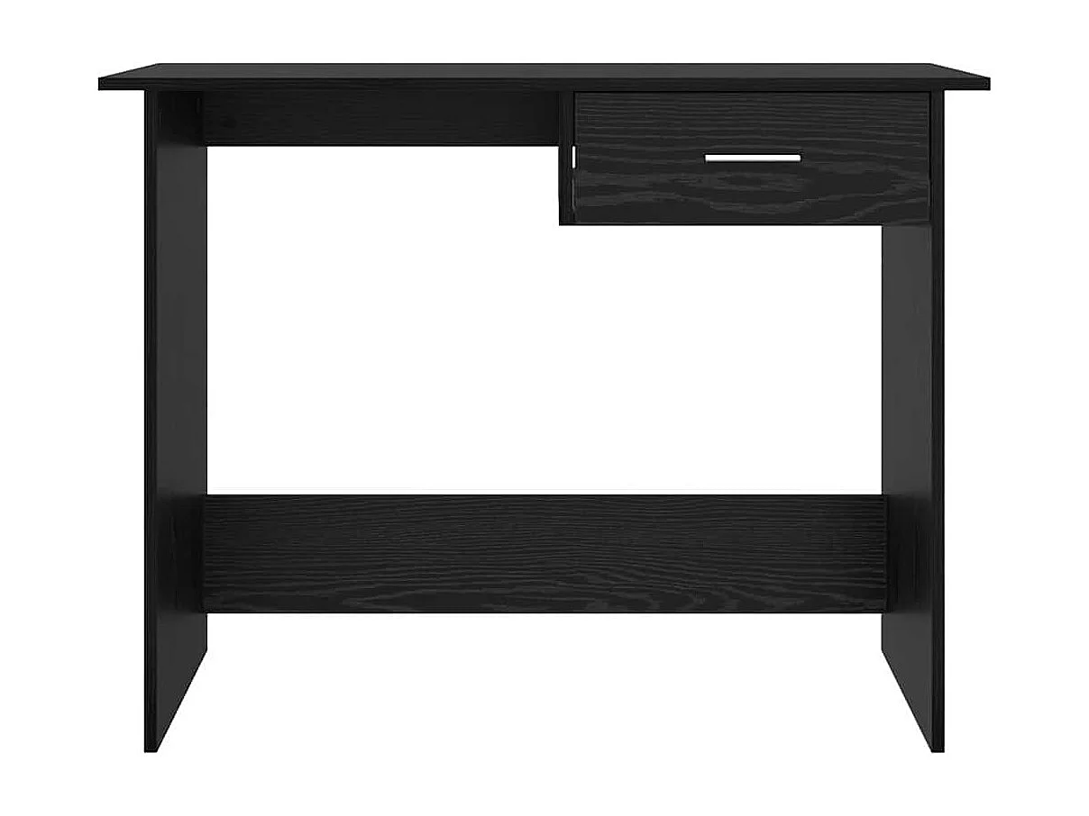 Escritorio de roble negro 100 x 50 x 76 cm Madera de ingeniería