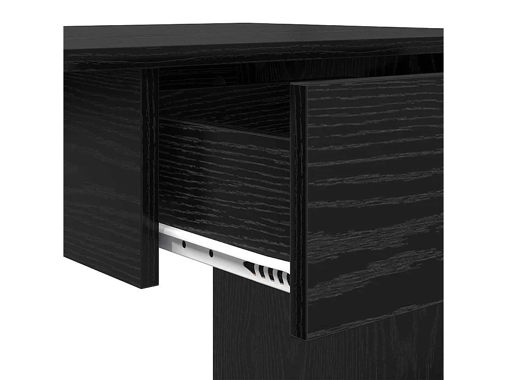 Escritorio de roble negro 100 x 50 x 76 cm Madera de ingeniería