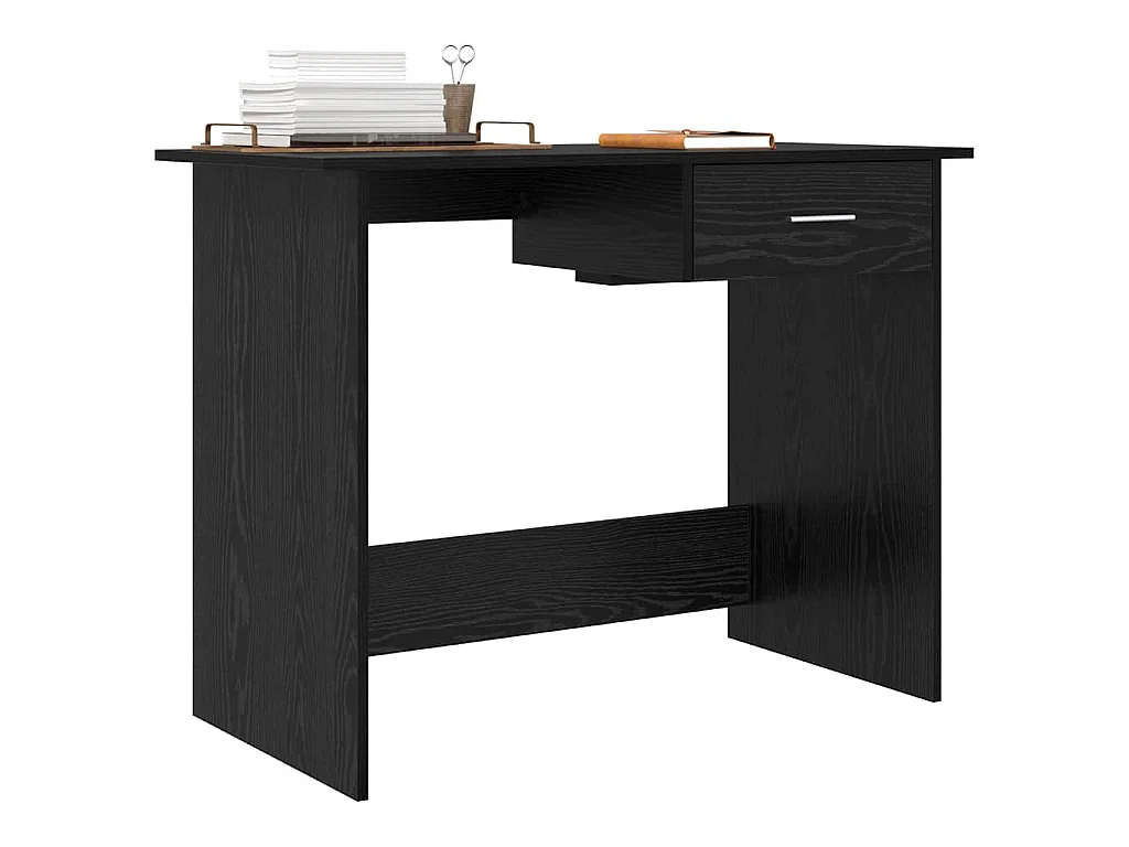 Bureau Chêne noir 100 x 50 x 76 cm Bois d'ingénierie