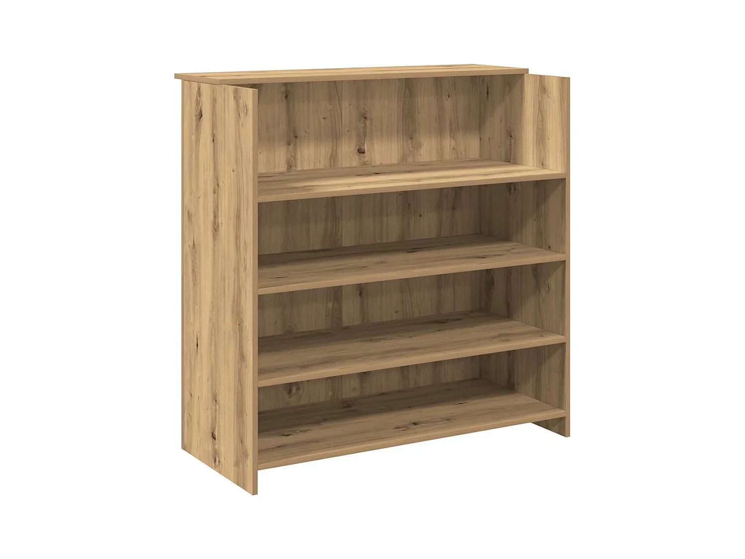 Bureau réception chêne artisanal 100x50x103,5cm bois ingénierie