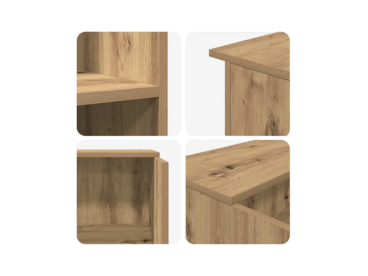 Bureau réception chêne artisanal 100x50x103,5cm bois ingénierie