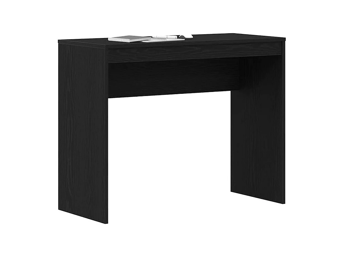 Bureau chêne noir 90x40x72 cm bois d'ingénierie
