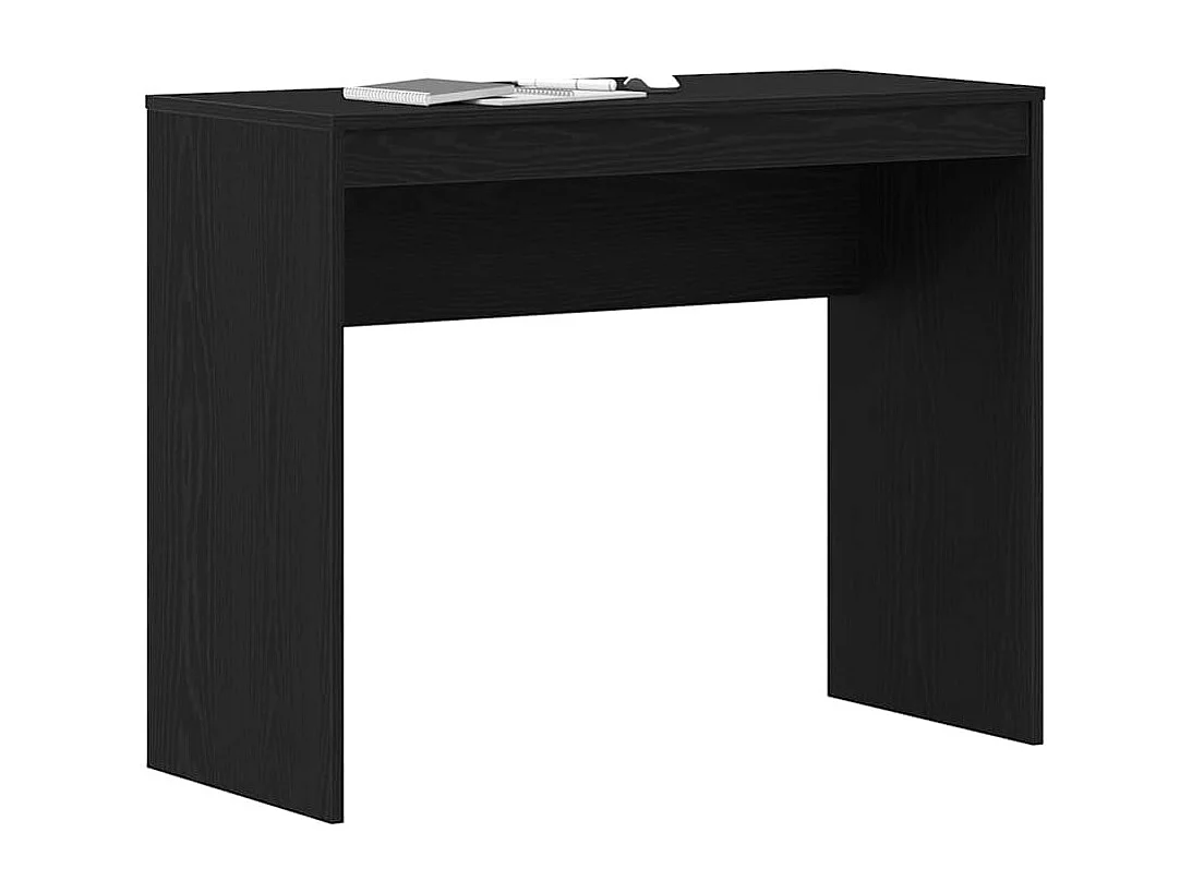 Bureau chêne noir 90x40x72 cm bois d'ingénierie
