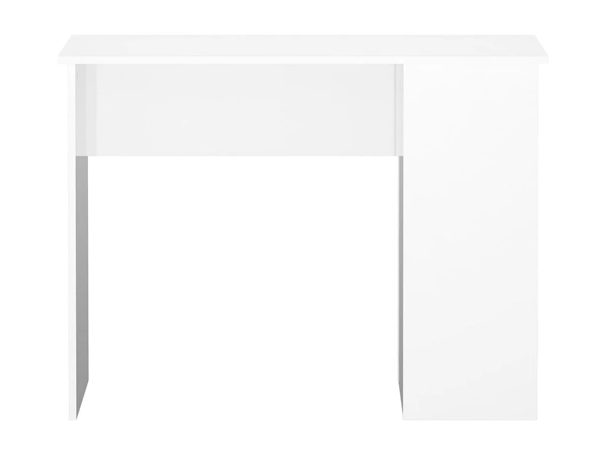 Escritorio Blanco Brillo 100x55x75 cm Madera de Ingeniería