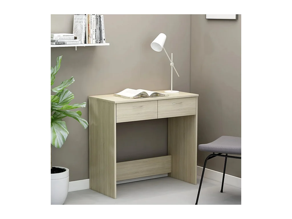 Escritorio de roble Sonoma 80x40x75 cm Aglomerado